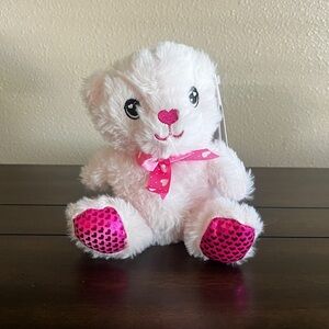 Valentine's Day Pink Teddy Bear Stuffed Animal - NWT